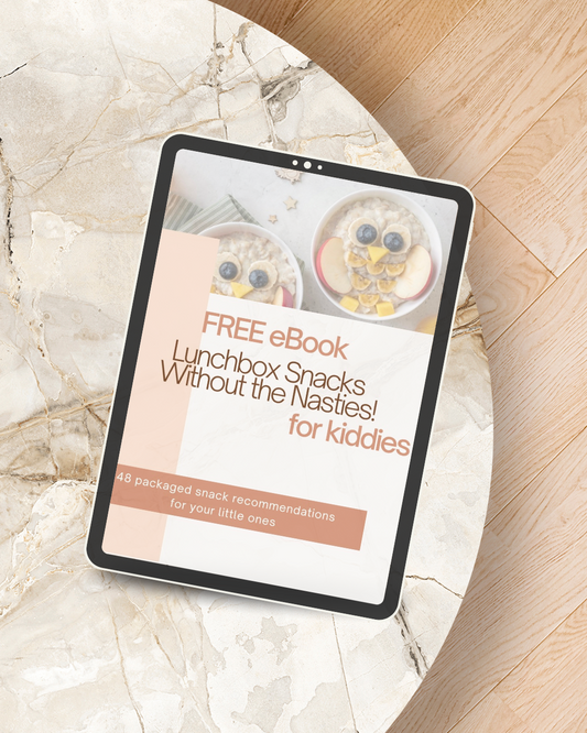 FREE eBook - Snacks Without the Nasties! 48 recommended snack ideas for kids 🍿